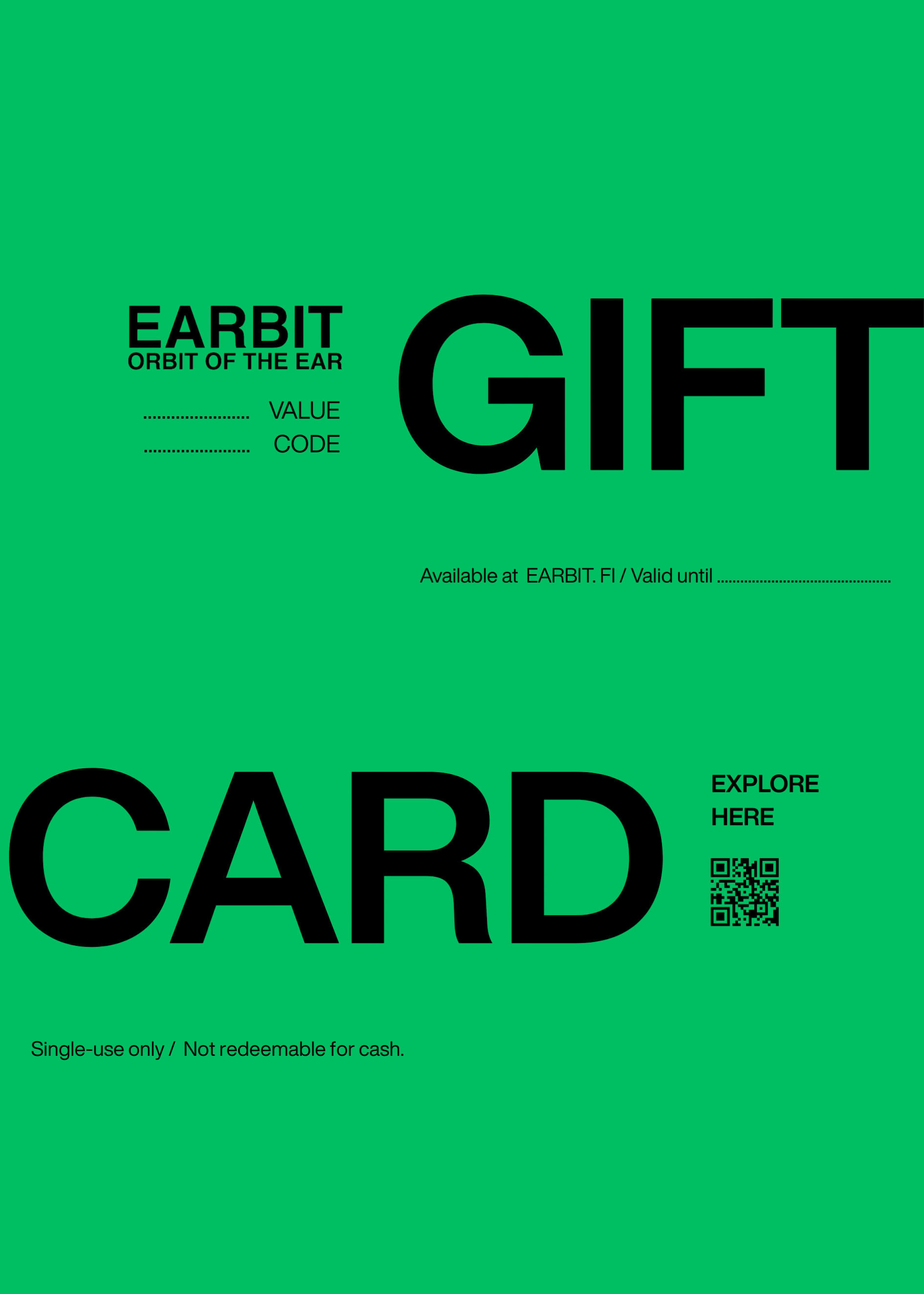 EARBIT GIFT GARD